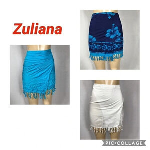 Zuliana 100% rayon sarong skirt size small  bundle made in USA NWT